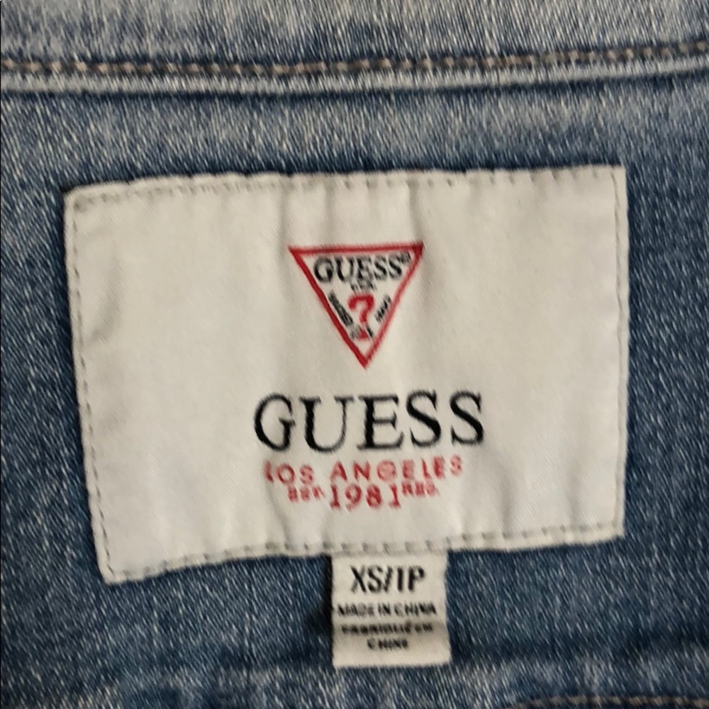Cropped Denim Jean Jacket - Guess - Picture 4 of 5